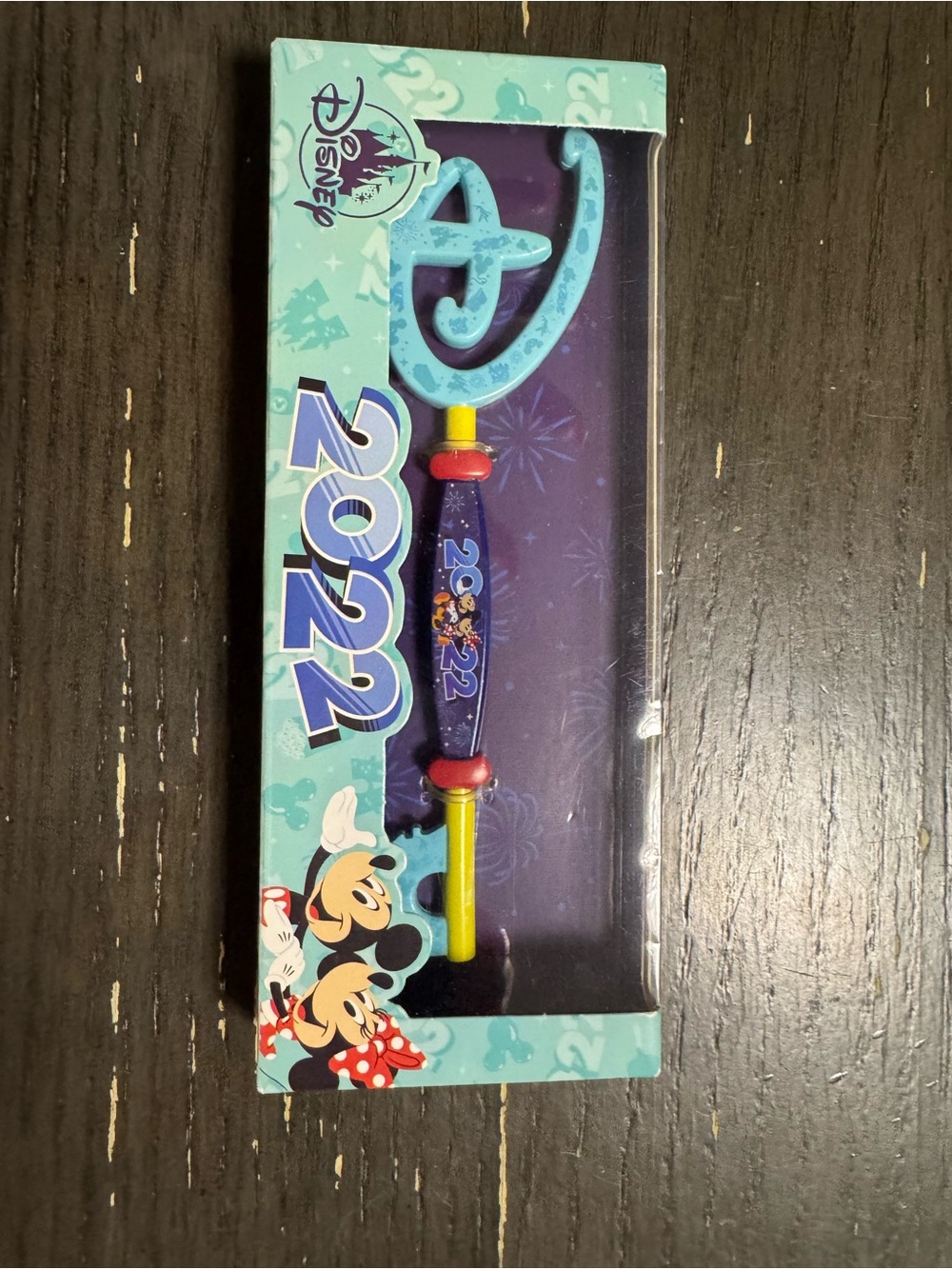 Disney Light Blue & Yellow 2022 Mickey Minnie Toy Wand